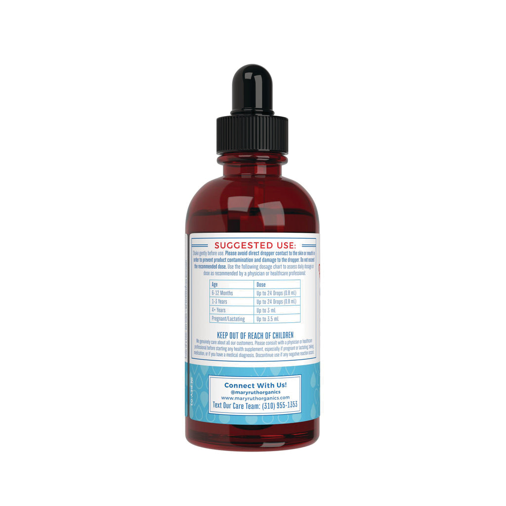 MRR037 | Back of amber dropper bottle showing label reading SUGGESTED USE and dosage chart - Thumbnail
