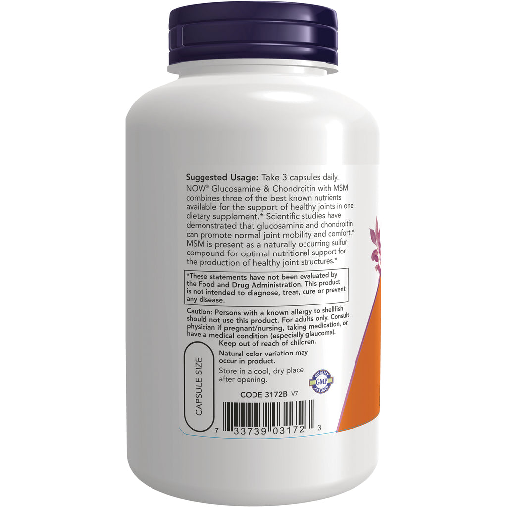 NWF130 | Back label of white supplement bottle showing suggested usage text, caution box, barcode, and capsule size - Thumbnail