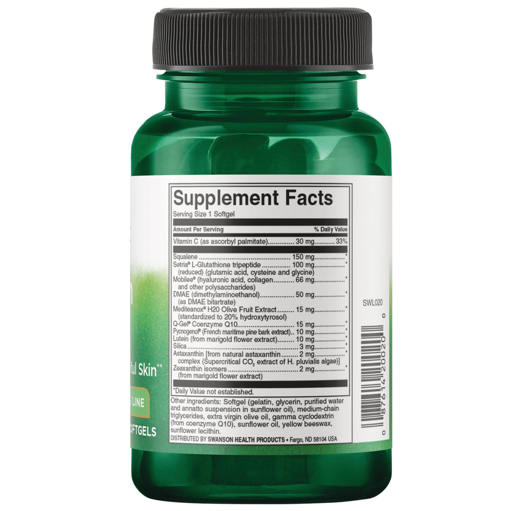 SWL020 | Back label with Supplement Facts - Thumbnail
