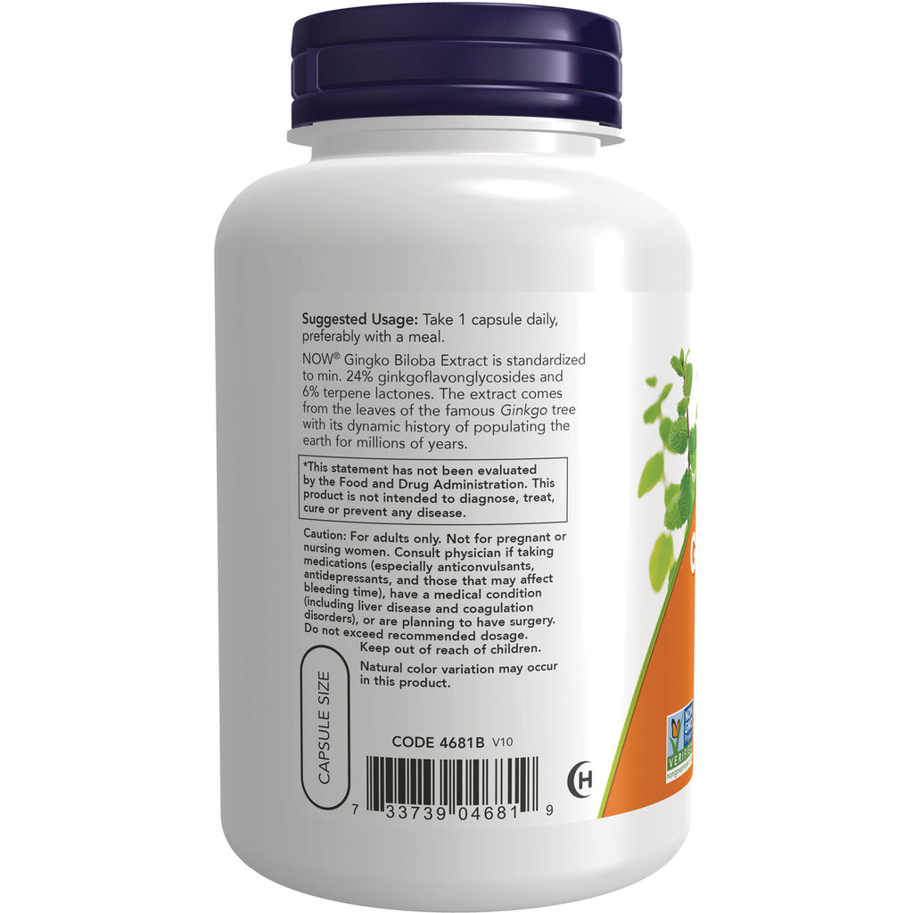 NWF1048 | Back of white supplement bottle showing suggested usage, caution text and barcode - Thumbnail