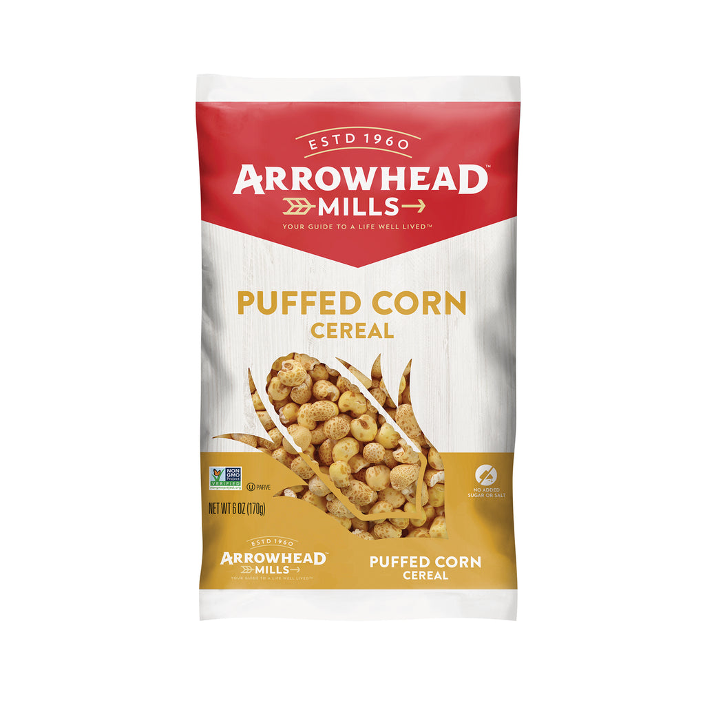 AHM018 | Arrowhead Mills Puffed Corn Cereal bag, 6 oz, no added sugar or salt - Thumbnail