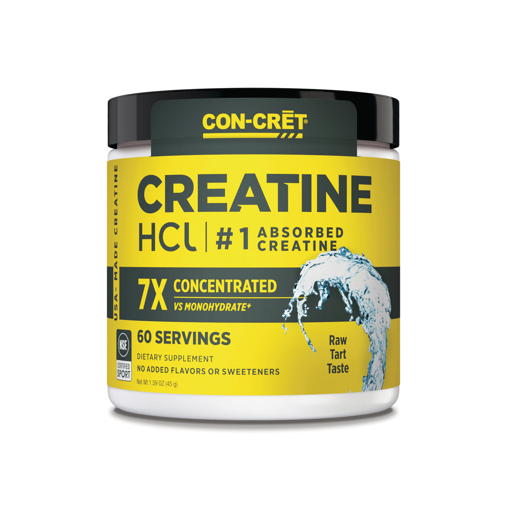 CNC005 | Con-Cret Creatine HCL, 60 Servings, 1.59 OZ, Raw Tart Taste - Thumbnail