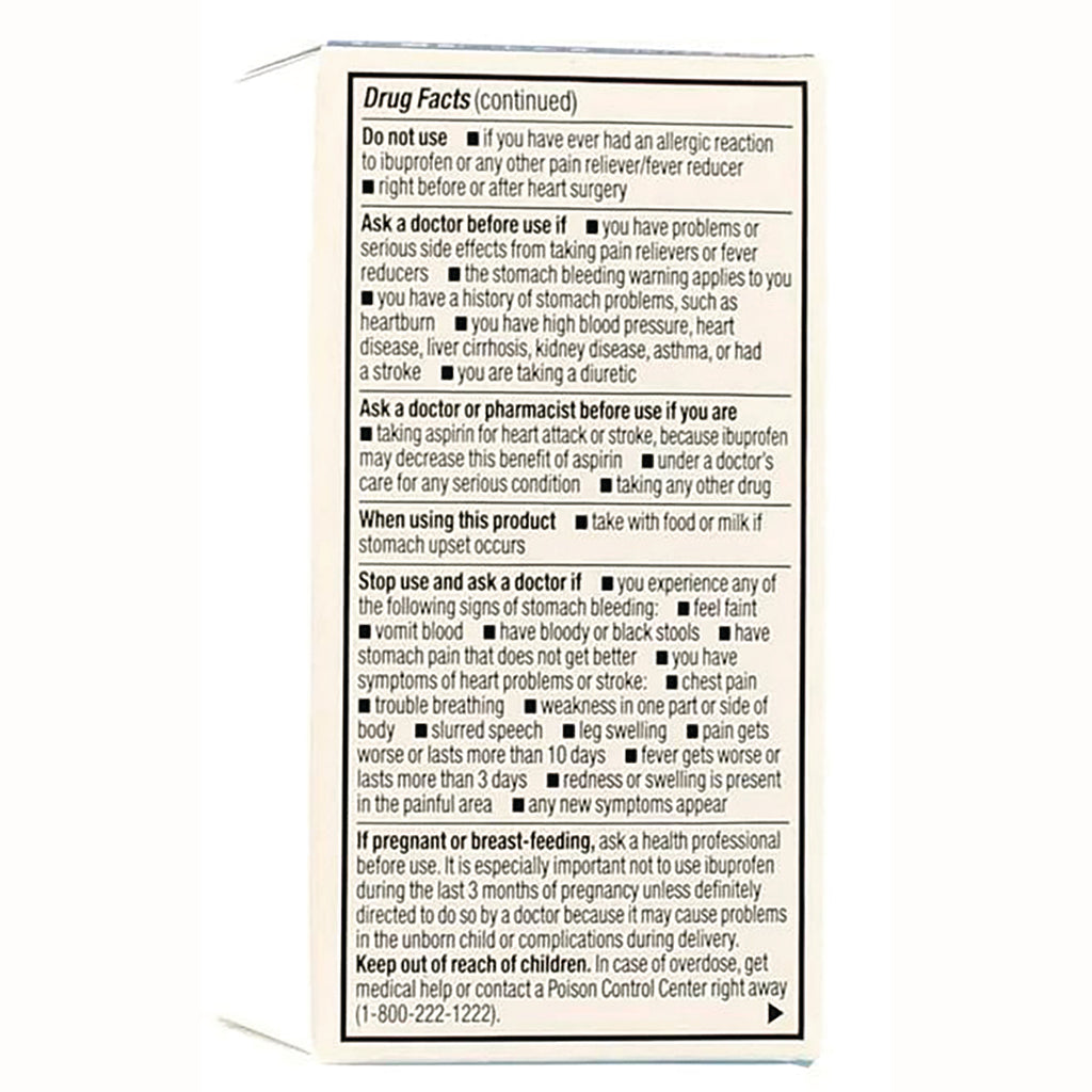 GDS019 | back panel showing drug facts, warnings, and usage directions - Thumbnail