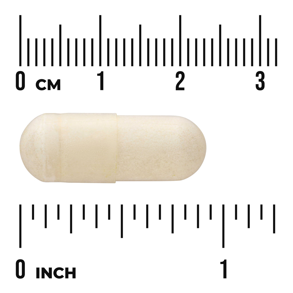 SWU713 | Beige capsule with size guide showing 0-3 cm and 0-1 inch - Thumbnail