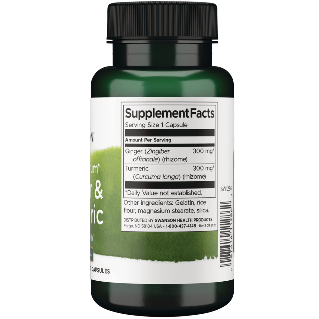SW1286 | Back label with supplement facts and serving information - Thumbnail