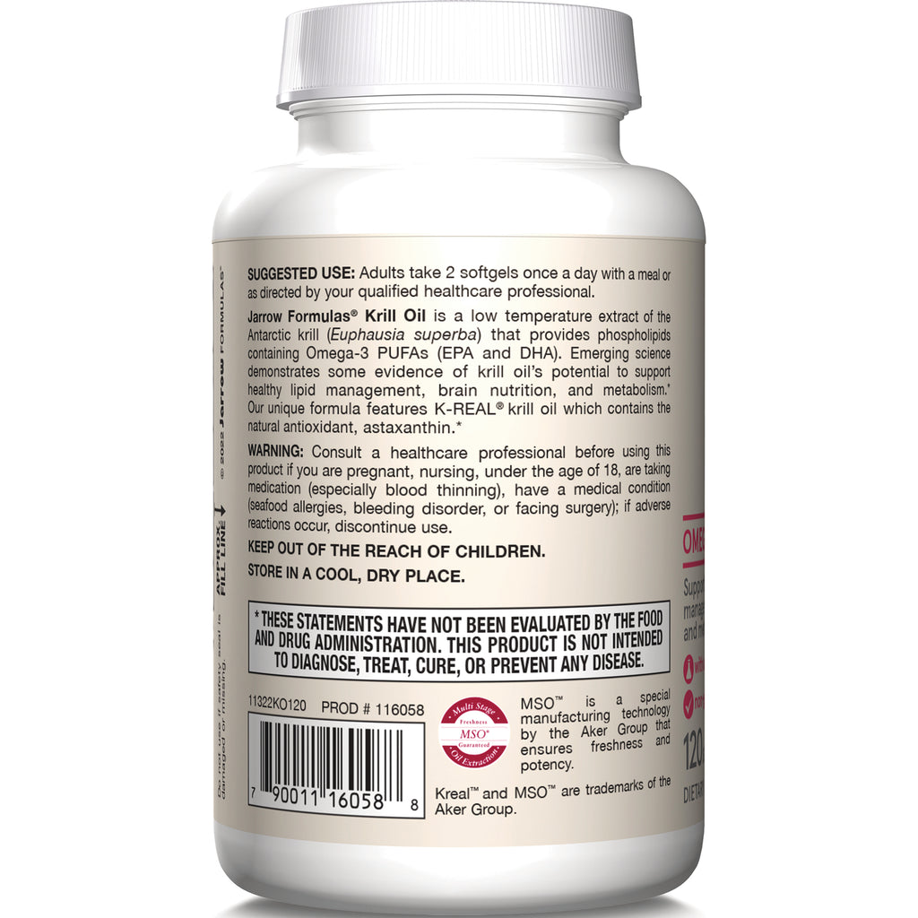 JR342 | Back label of white supplement bottle showing suggested use, warning text, and barcode - Thumbnail