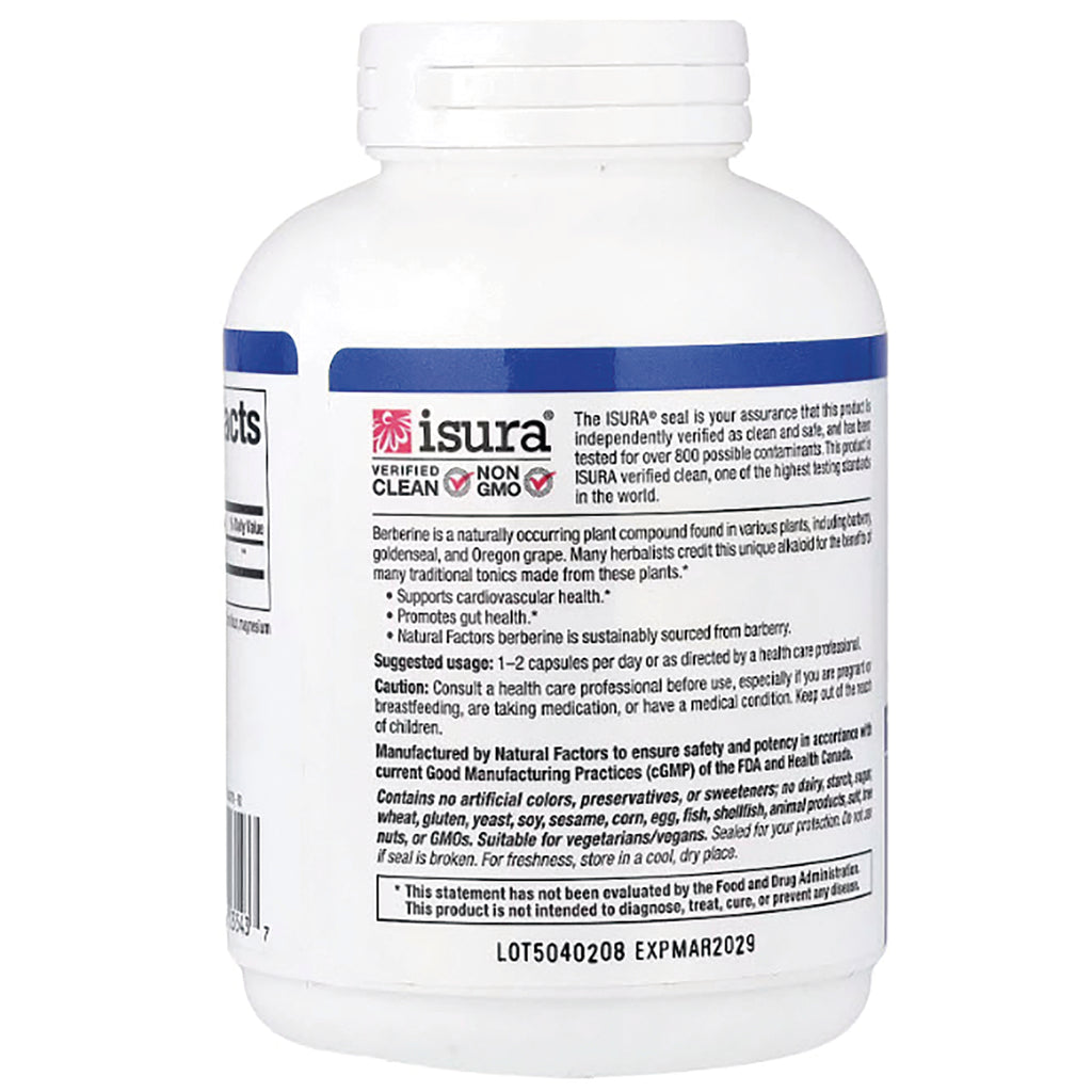 NFC212 | Back label of white supplement bottle showing ISURA seal, suggested usage, warnings, and ingredient text - Thumbnail