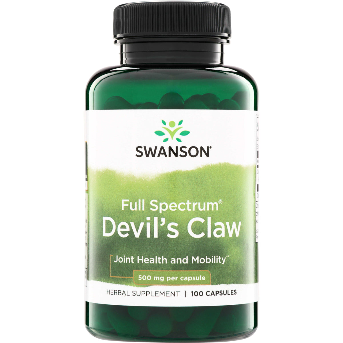SW959 | Swanson Full Spectrum Devil's Claw, 500 mg per capsule, 100 capsules, front label