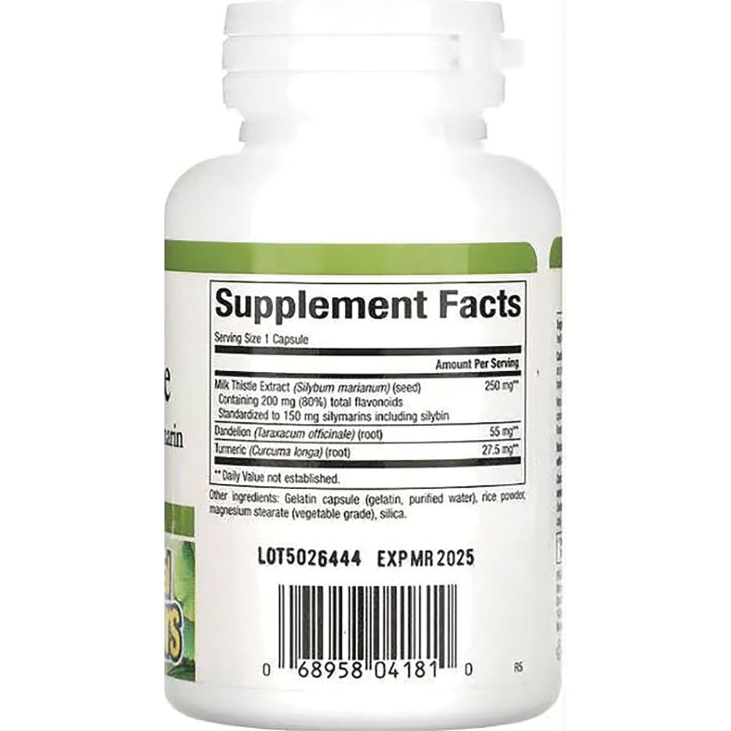 NFC073 | Back of white supplement bottle showing Supplement Facts label, lot LOT5026444 EXP MR 2025 and barcode - Thumbnail