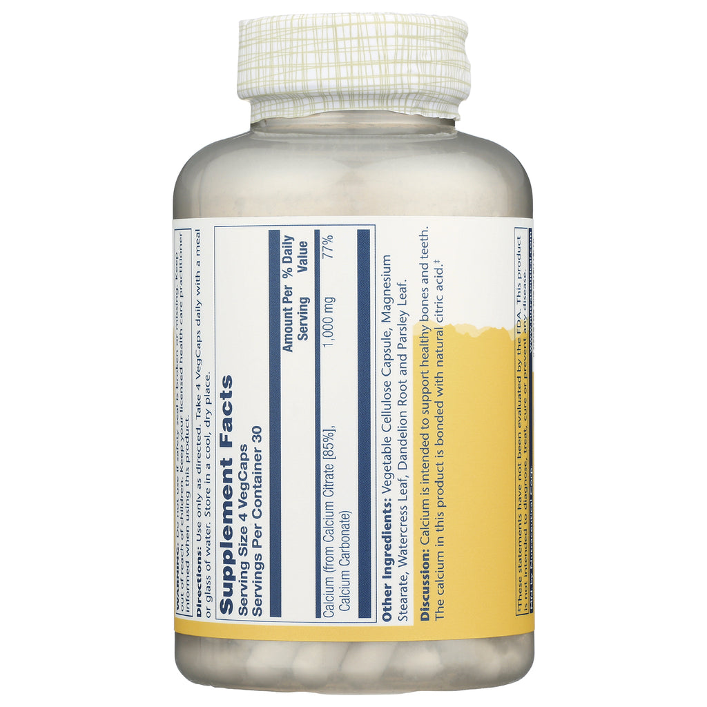 SLR334 | back of supplement bottle showing Supplement Facts panel and ingredient text - Thumbnail