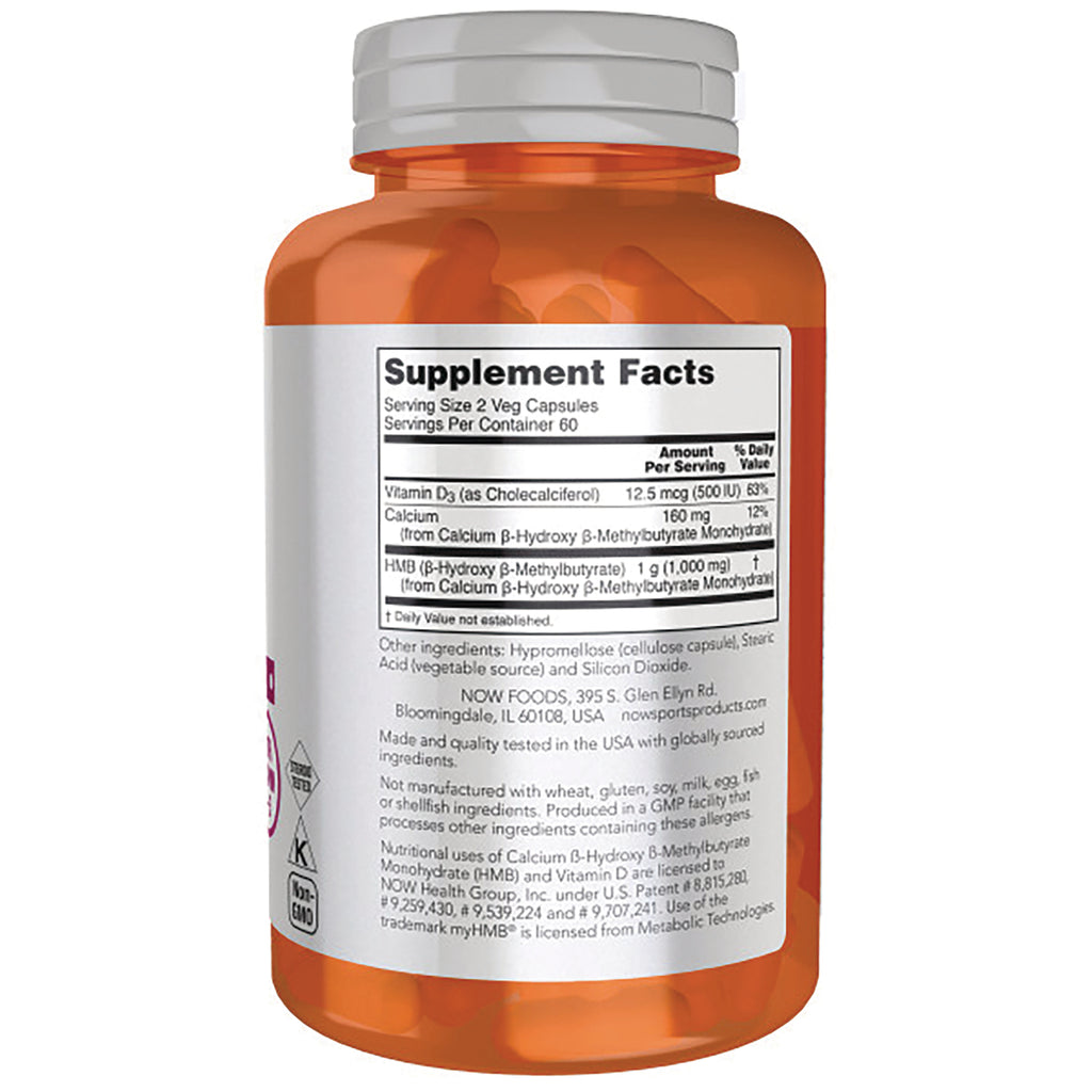 NWF1305 | back of orange supplement bottle showing Supplement Facts panel and ingredient text - Thumbnail