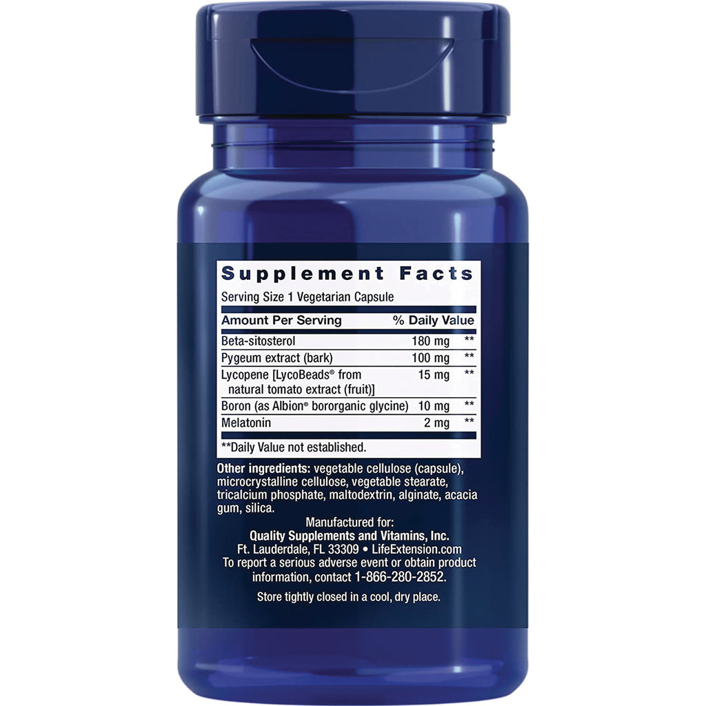 LE477 | blue supplement bottle back showing Supplement Facts panel with amounts per serving and other ingredients - Thumbnail