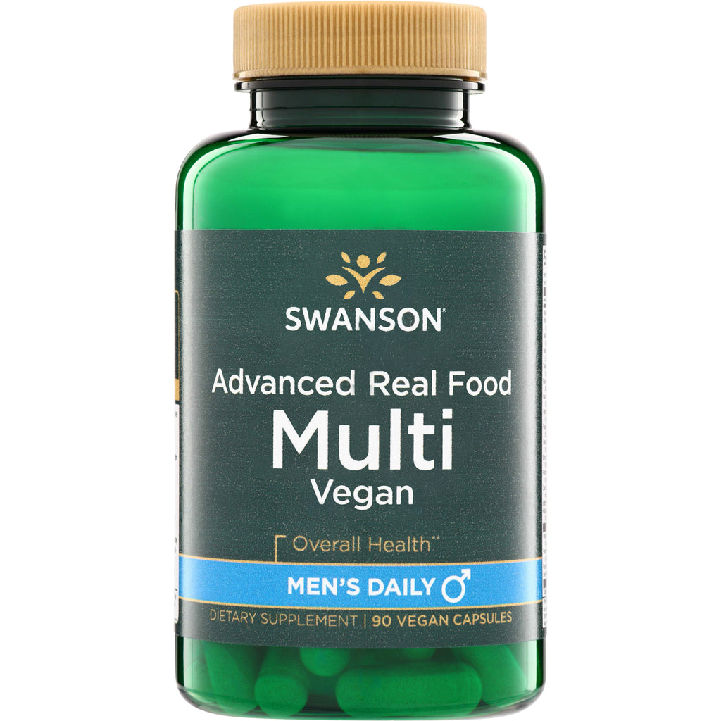 SWU1036 | Swanson Advanced Real Food Multi Vegan Men's Daily, dietary supplement, 90 vegan capsules - Thumbnail