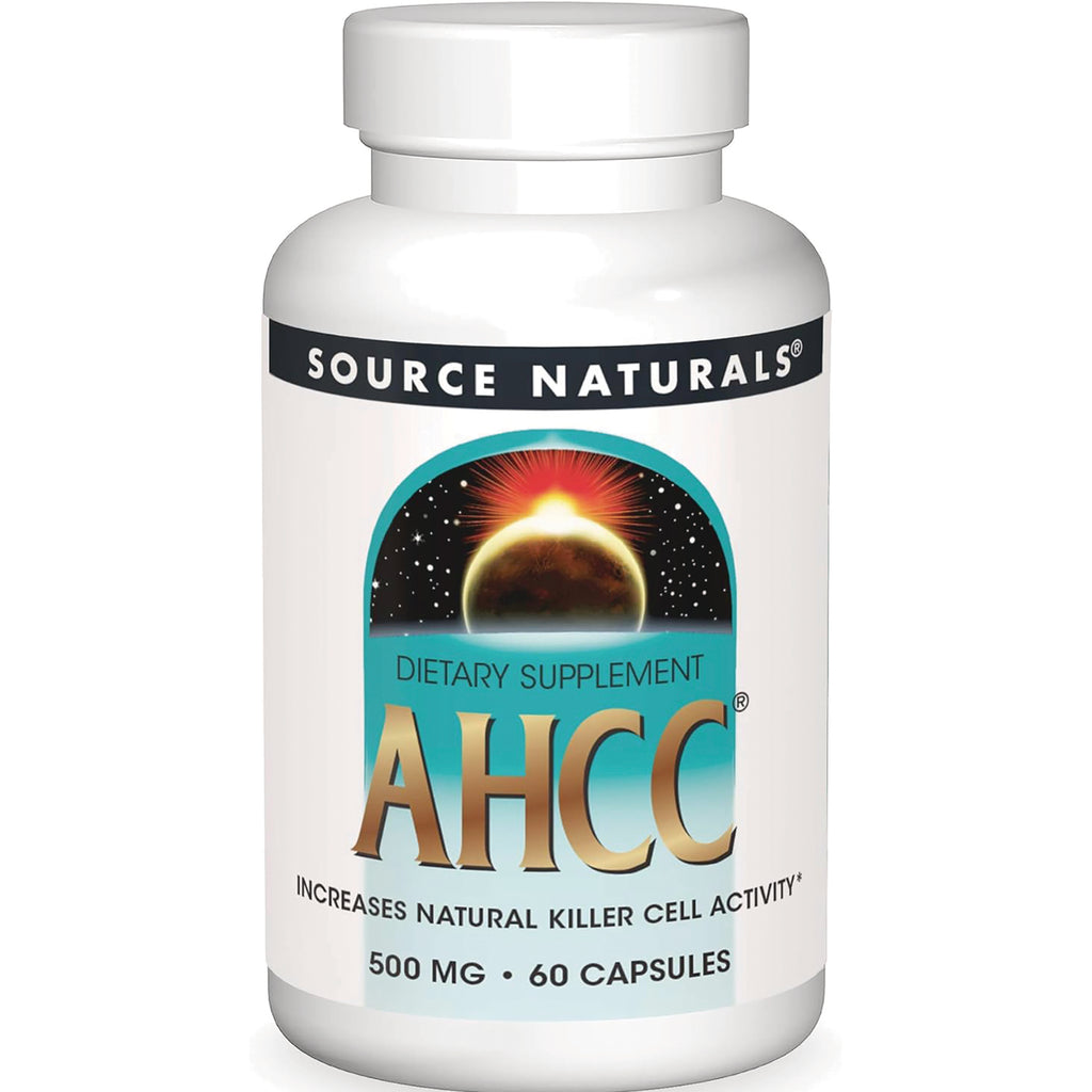 SN634 | Source Naturals AHCC dietary supplement, 500 mg, 60 capsules - Thumbnail
