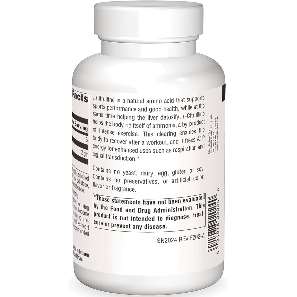 SN673 | Supplement bottle back label with ingredients, warnings, and FDA disclaimer text - Thumbnail
