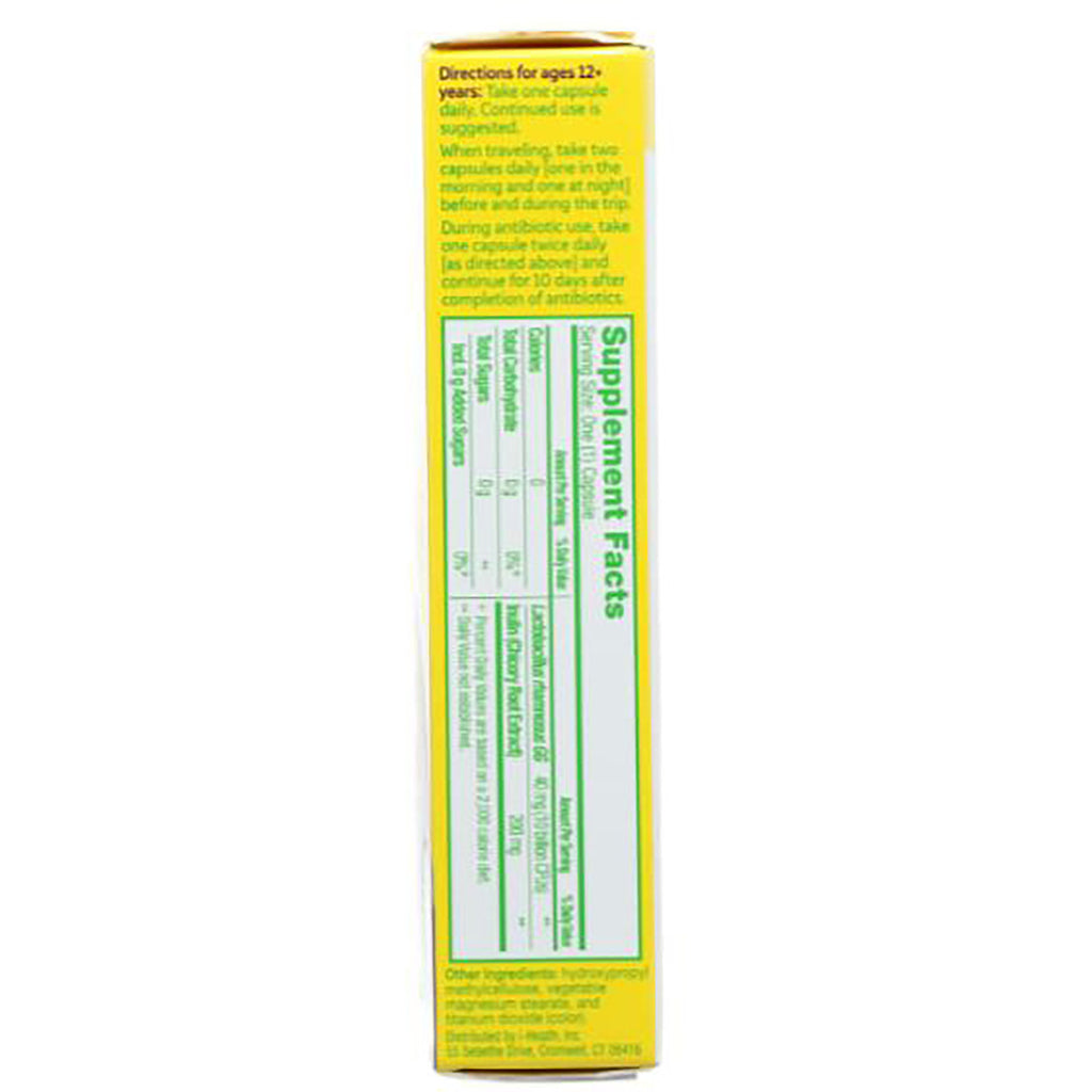 CUL001 | Back of yellow box showing Supplement Facts panel and directions - Thumbnail