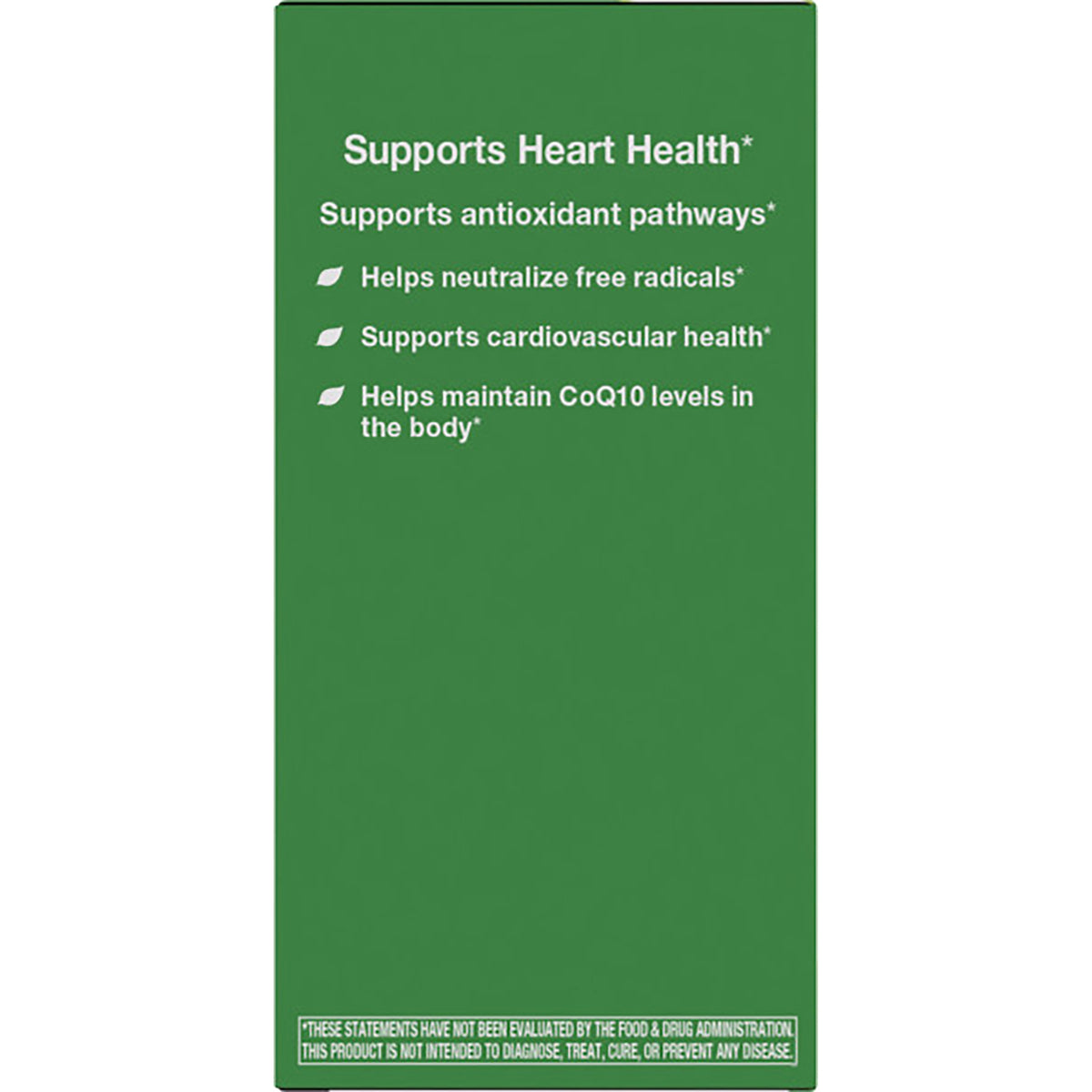 ET385 | Purple product infographic titled SMART Q10 featuring Vitaline brand CoQ10 and bullet points on heart and brain health