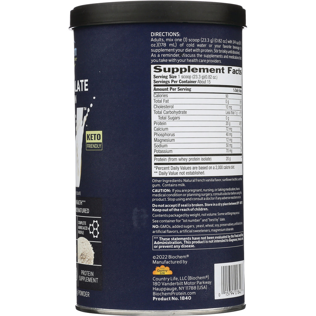 CRL232 | Back of navy supplement can showing Supplement Facts panel, directions, ingredients and barcode - Thumbnail