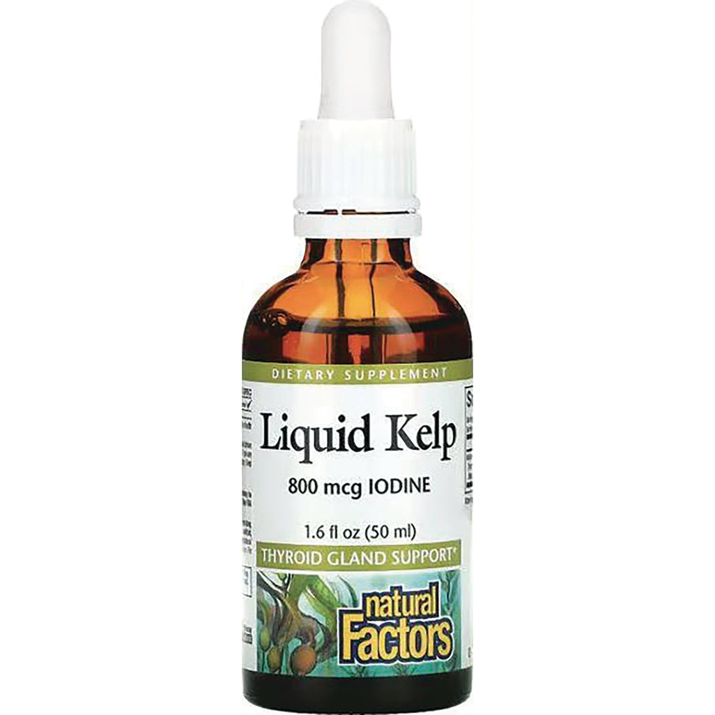 NFC122 | Liquid Kelp 800 mcg iodine dropper bottle 1.6 fl oz by Natural Factors - Thumbnail