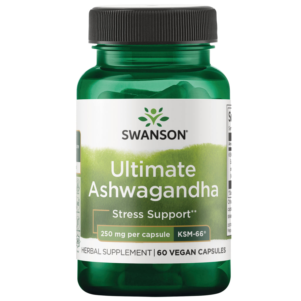 SWU1003 | Swanson KSM-66 Ashwagandha 250 mg vegan capsules - Thumbnail