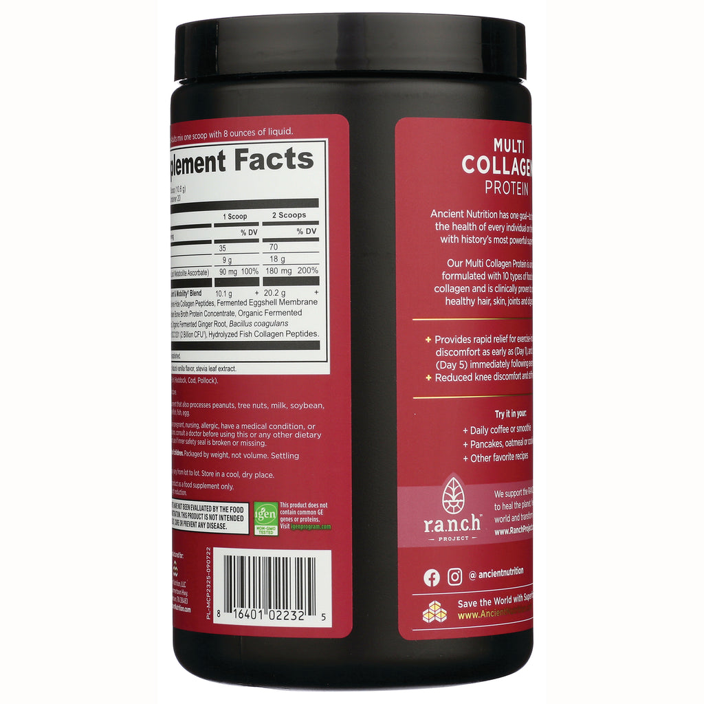 ATN049 | Back label showing supplement facts panel, usage text and barcode - Thumbnail