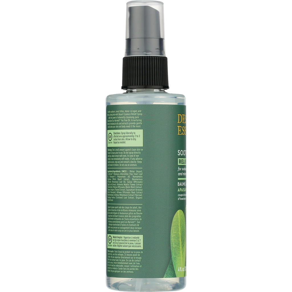 DST079 | Back label of green spray bottle showing ingredients, directions, and partial product name - Thumbnail