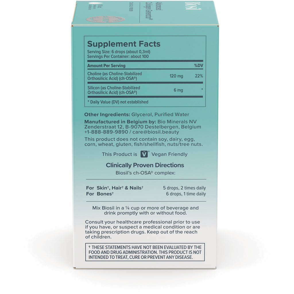 NFC054 | Back of supplement box showing Supplement Facts, Clinical Facts, directions and warnings - Thumbnail