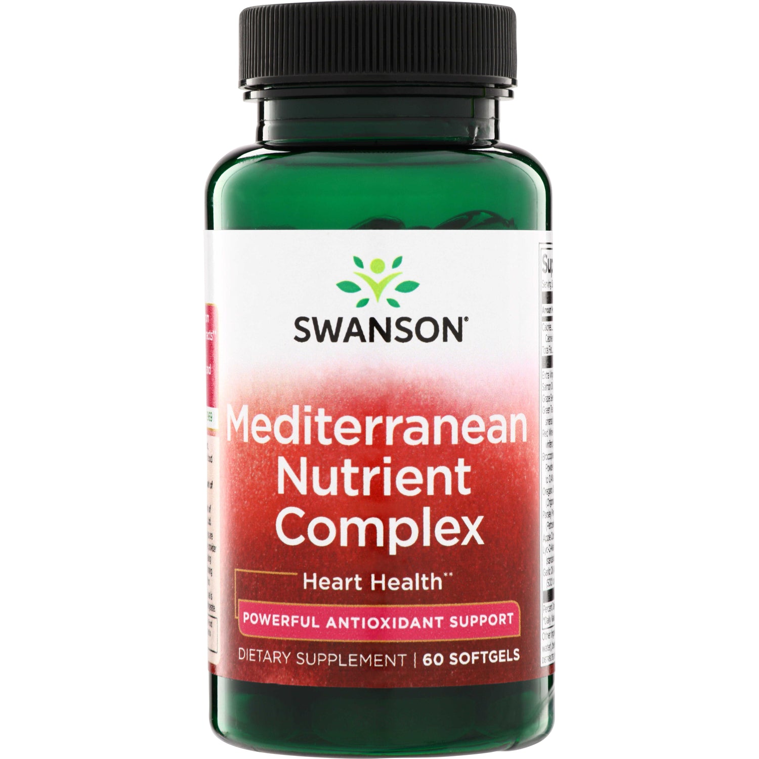 SWU323 | Swanson Mediterranean Nutrient Complex, Heart Health, Powerful Antioxidant Support, 60 softgels bottle