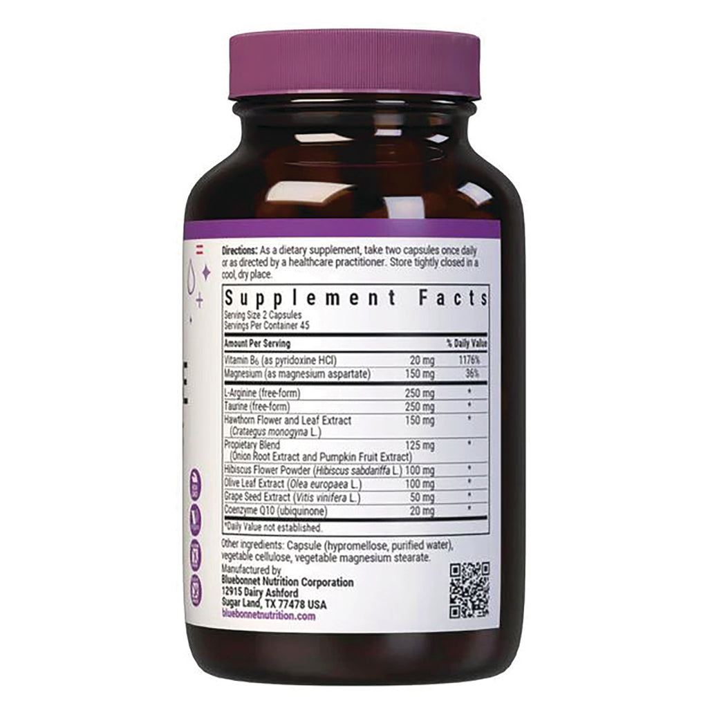BLU151 | back of brown supplement bottle showing Supplement Facts panel and ingredient list - Thumbnail