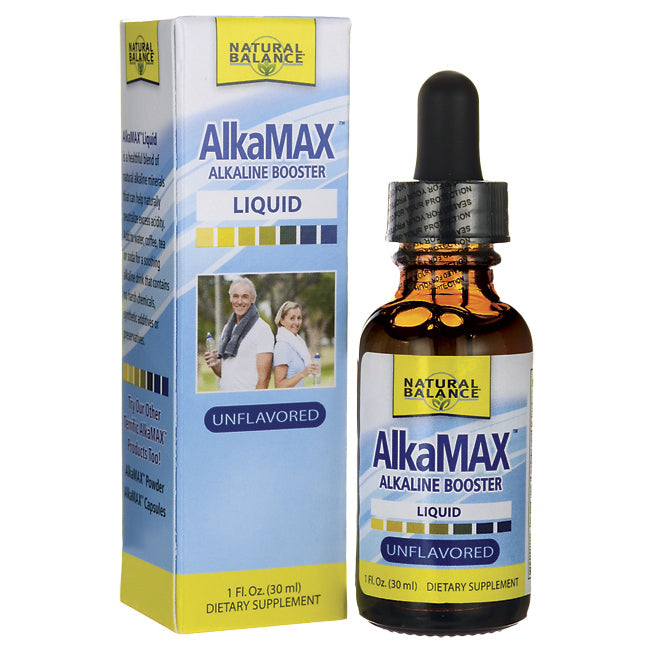 NBL029 | AlkaMAX alkaline booster liquid unflavored 1 fl oz bottle and box