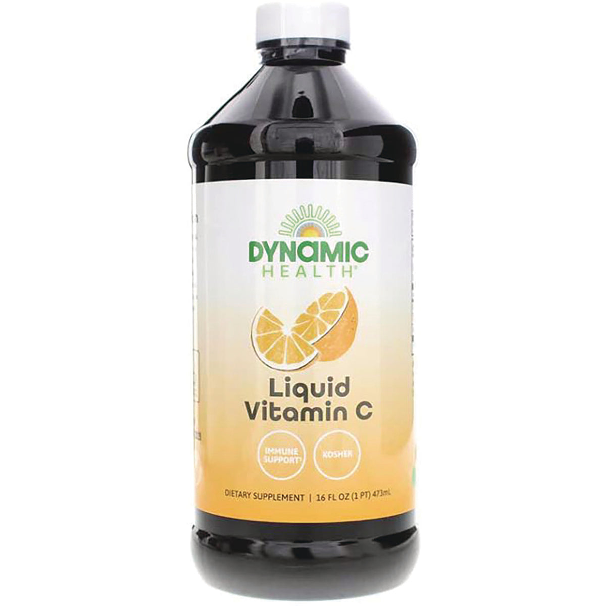 DYH050 | Dynamic Health Liquid Vitamin C bottle 16 fl oz with orange slice label