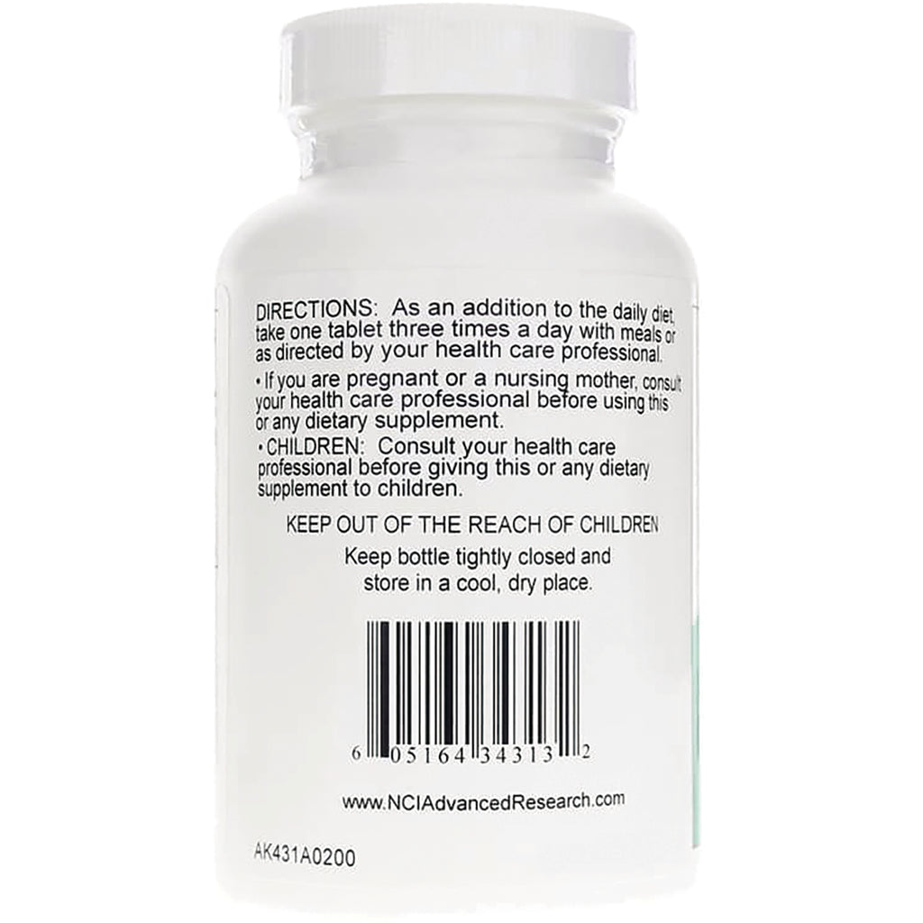 ADR020 | Back label with directions, warnings, barcode, and NCIAdvancedResearch.com - Thumbnail