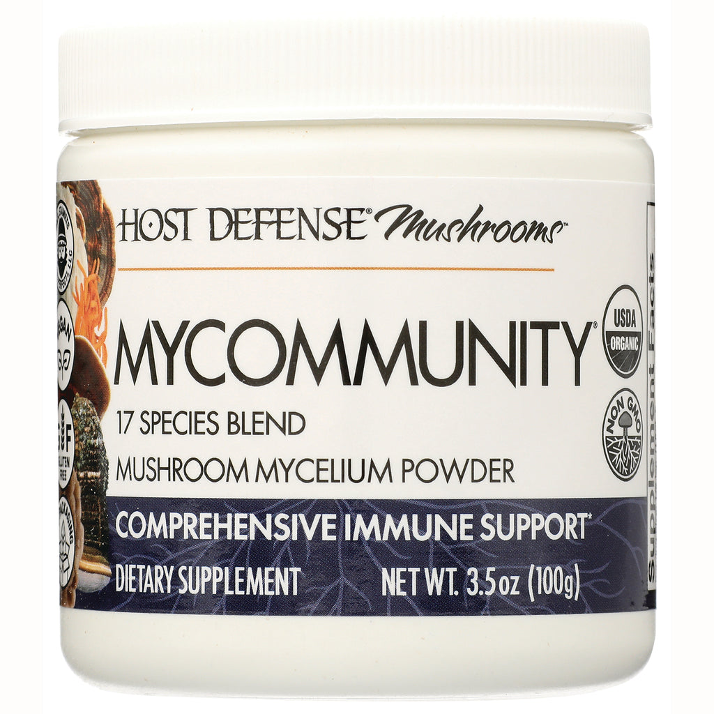FUN047 | MyCommunity mushroom mycelium powder jar, 17 species blend, comprehensive immune support, net wt 3.5 oz - Thumbnail