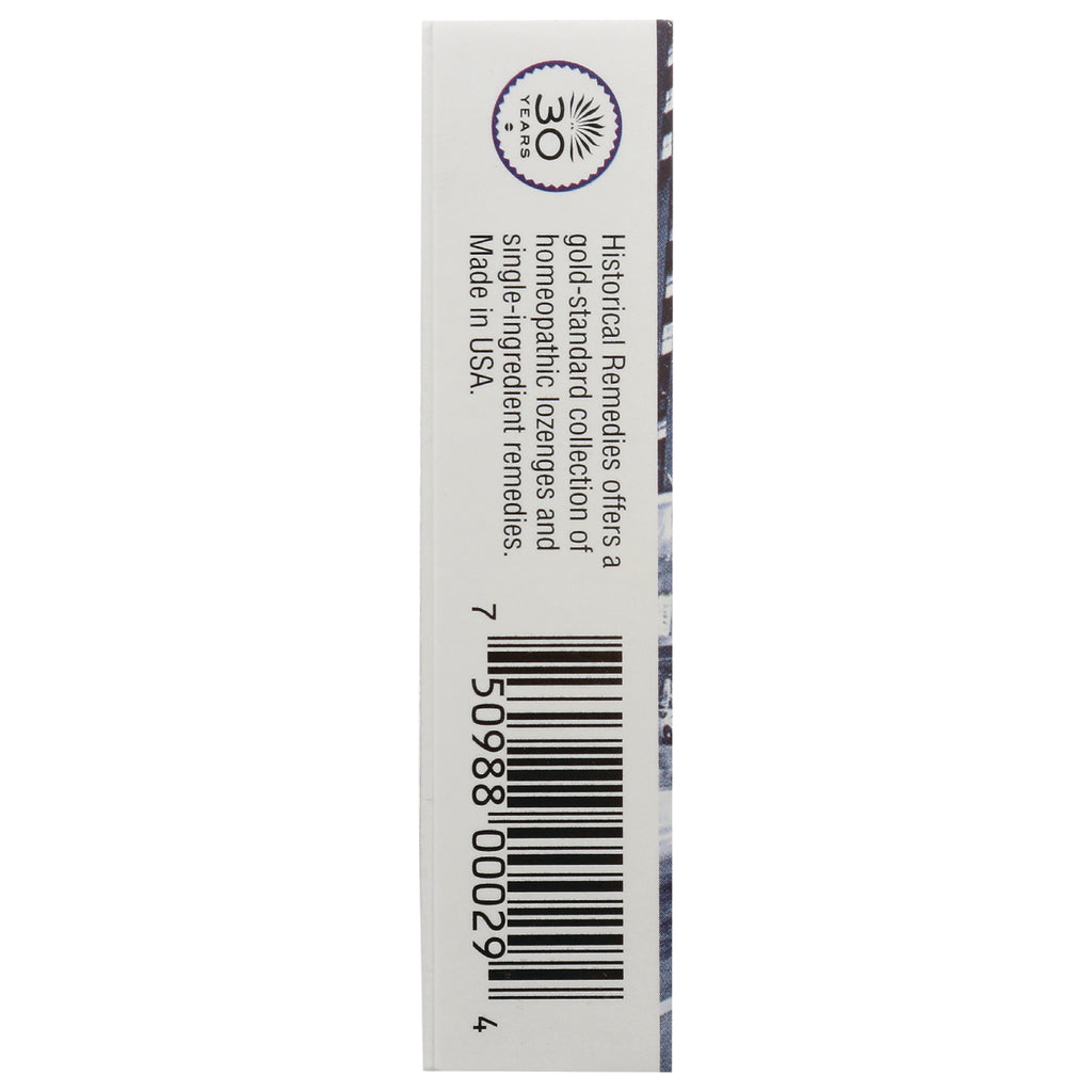 HLR006 | back of product box with barcode and vertical text Historical Remedies offers a gold-standard collection - Thumbnail