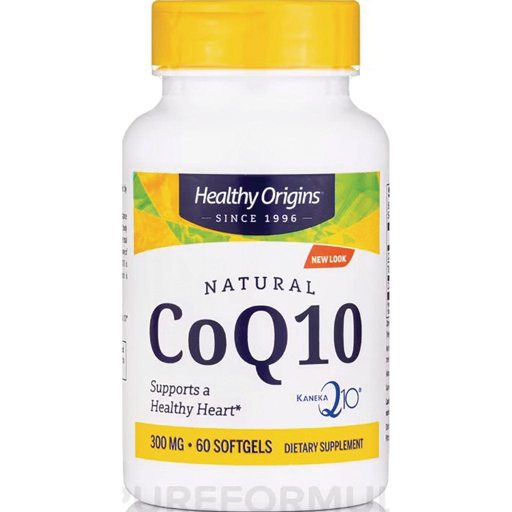 HRG017 | Healthy Origins Natural CoQ10 300 mg bottle, 60 softgels dietary supplement - Thumbnail