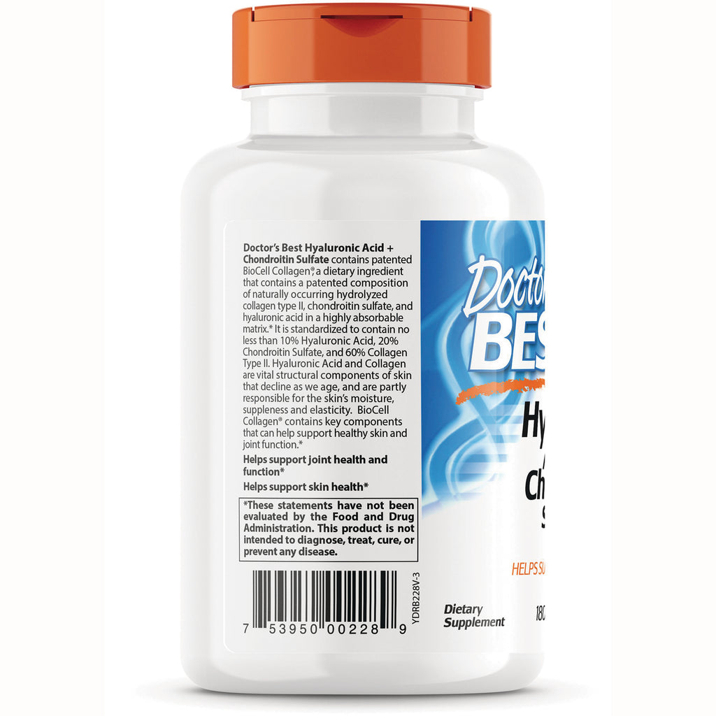 DB136 | Back label of white supplement bottle showing ingredient text, FDA disclaimer, and barcode - Thumbnail