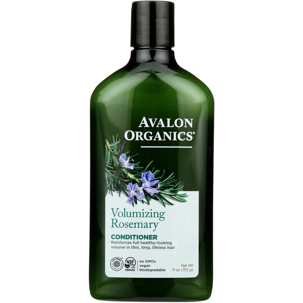 AVL070 | Avalon Organics Volumizing Rosemary conditioner bottle with green front label - Thumbnail