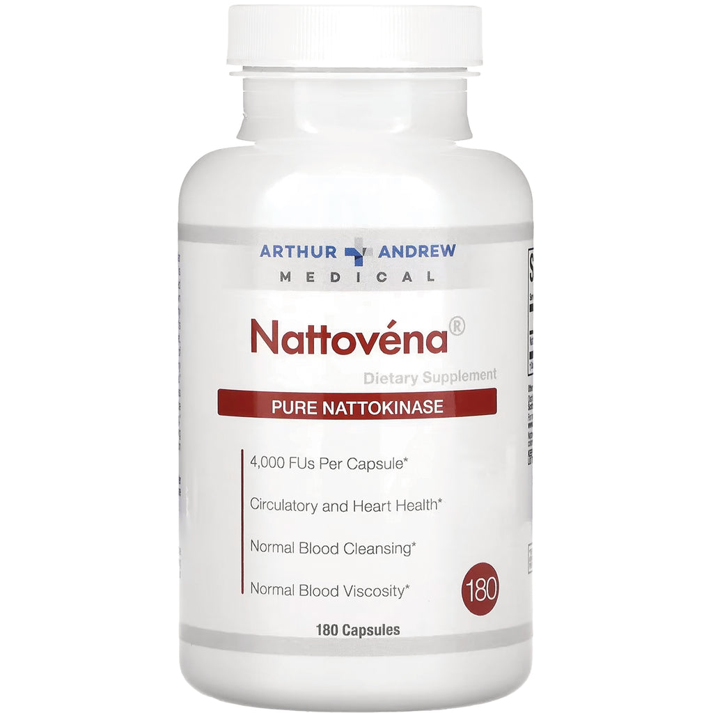 AAM016 | Arthur Andrew Medical Nattovena Pure Nattokinase dietary supplement, 180 capsules - Thumbnail
