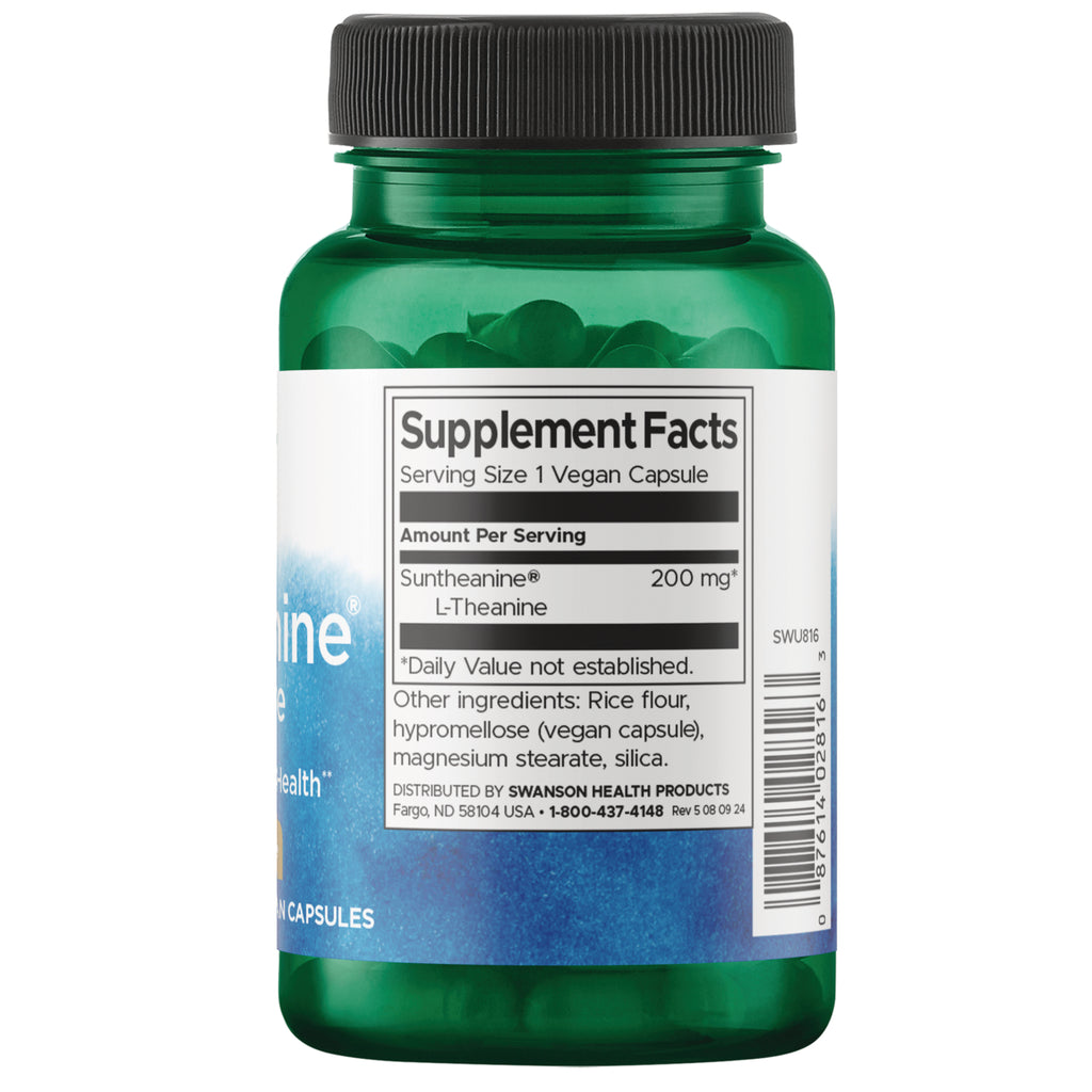 SWU816 | Back label with supplement facts and serving information - Thumbnail