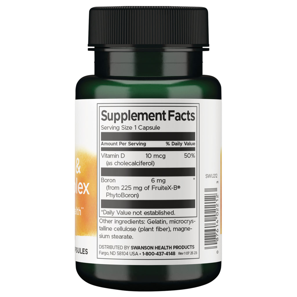 SWU212 | Supplement Facts panel: serving size 1 capsule - Thumbnail