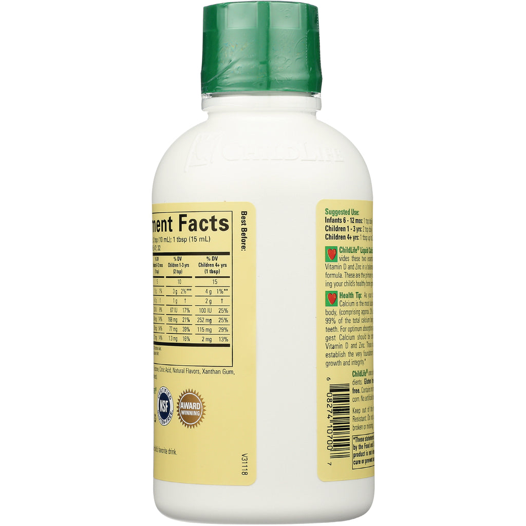 CHL001 | Back of white supplement bottle with green cap showing Supplement Facts and ingredient panels - Thumbnail