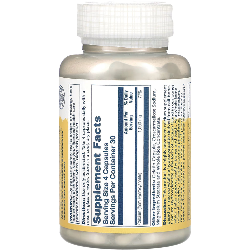 SLR192 | back of supplement bottle showing Supplement Facts label and ingredients panel - Thumbnail