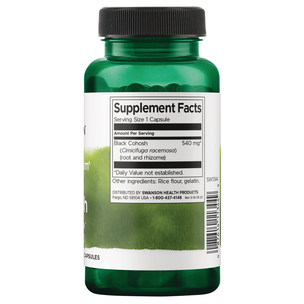 SW1344 | Back label with supplement facts and serving information - Thumbnail