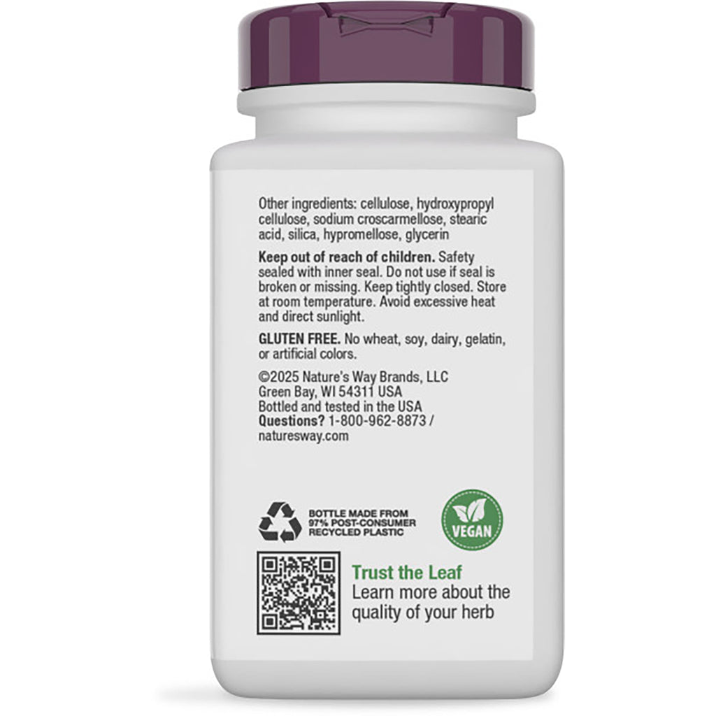 NW681 | Back of brown supplement bottle showing teal label Premium Blend Formulated for Eye Health, barcode and ingredient text - Thumbnail