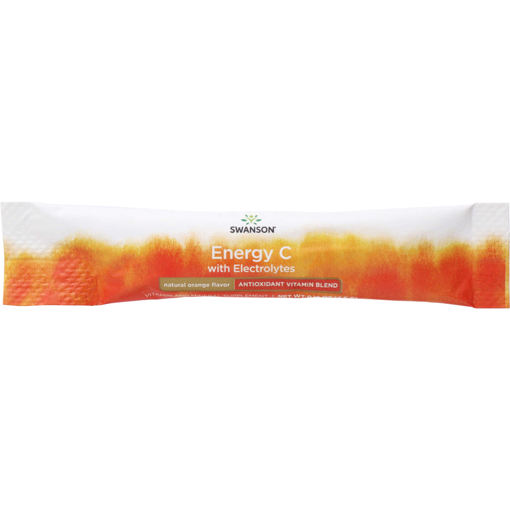 SWU781 | Swanson Energy C with Electrolytes stick pack, natural orange flavor - Thumbnail