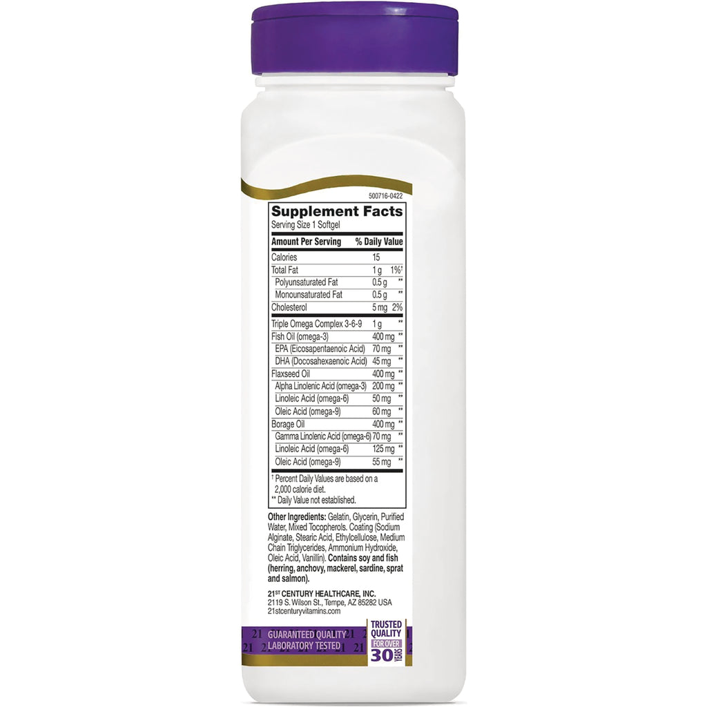 CNT207 | Back of white supplement bottle showing Supplement Facts panel and ingredients list - Thumbnail