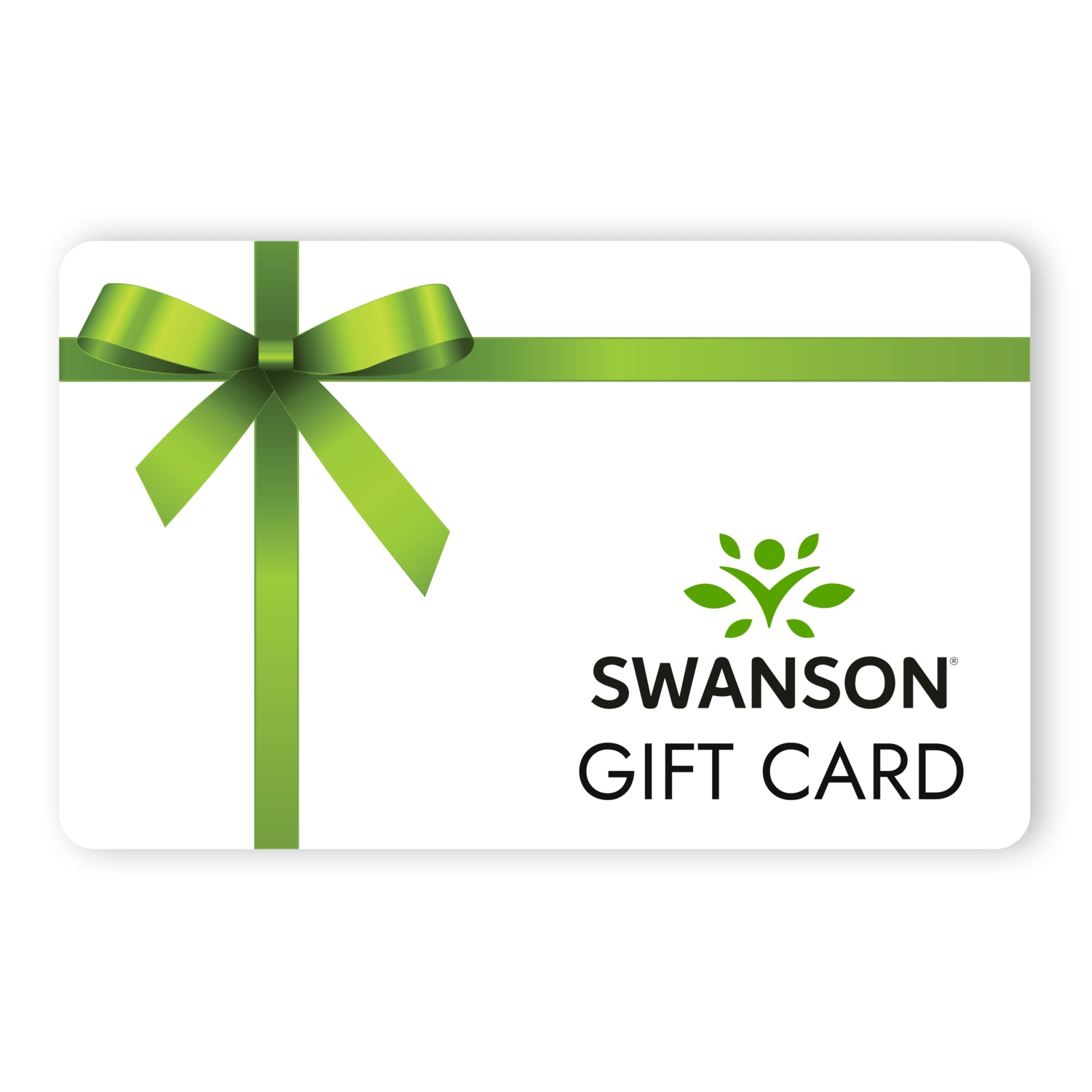 GIFTCERTI25 | White gift certificate with green ribbon and bow, tag showing leaf logo and text Gift Certificate