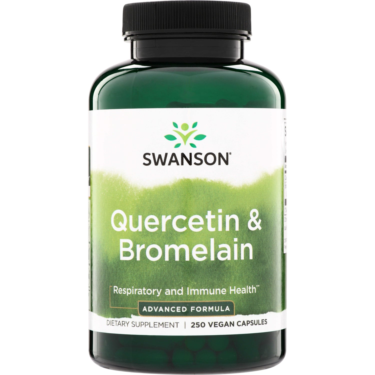 SW733 | Swanson Quercetin & Bromelain, Respiratory and Immune Health, Advanced Formula, 250 vegan capsules