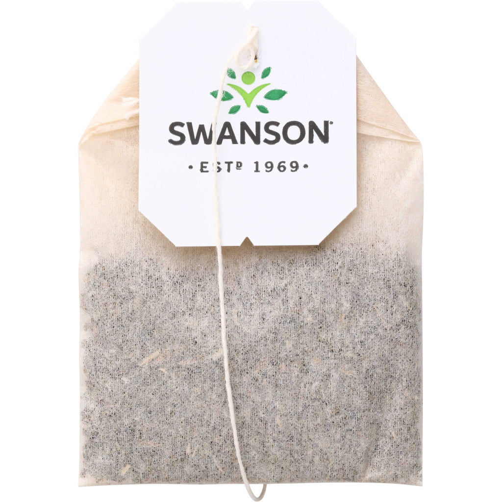 SWF081 | Tea bag with Swanson tag reading "SWANSON ESTP 1969" on white background - Thumbnail