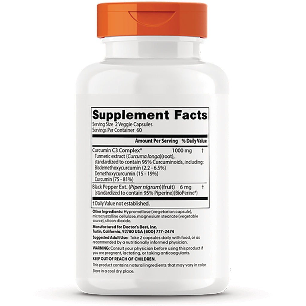 DB078 | back of white supplement bottle showing Supplement Facts panel with ingredient and warning text - Thumbnail